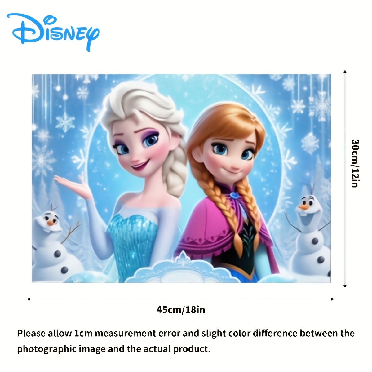 E-shop Die Eiskönigin Elsa Anna Tischset, 1er-Set, geeignet für Familientreffen im Freien, mit Freunden, Feiertagspartys verschiedene andere Anlässe
