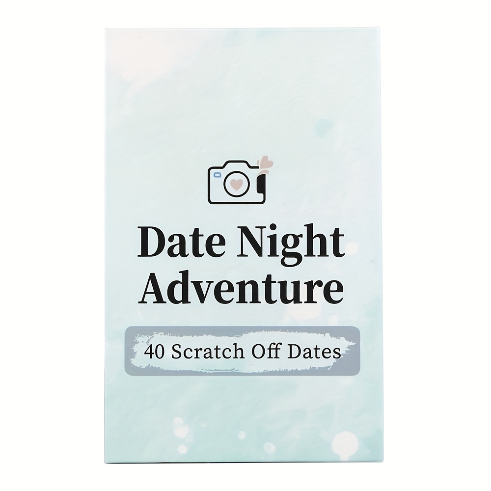 40 Date Ideas for Couples Date Night - Unique Scratch Off Date Night Card  Games, Valentines Day