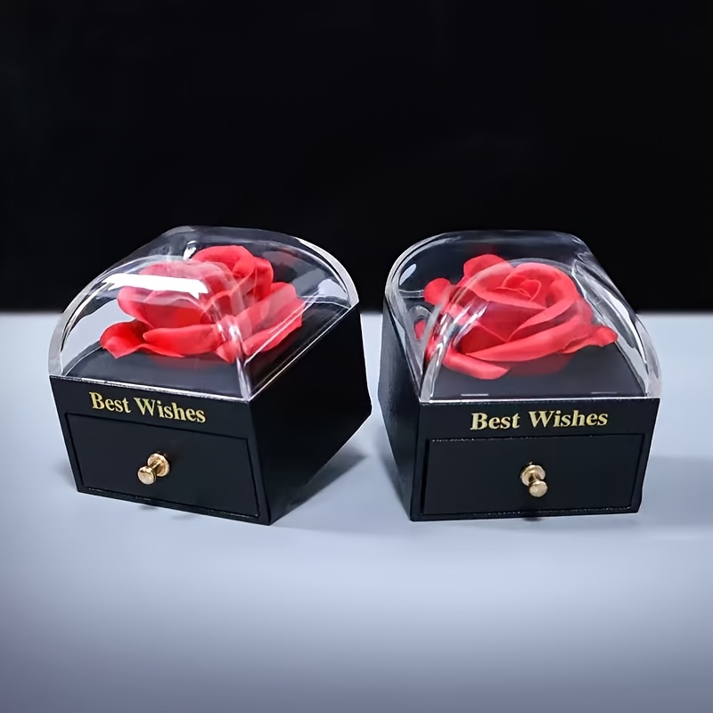 Rose Gift Box with Preserved Flowers