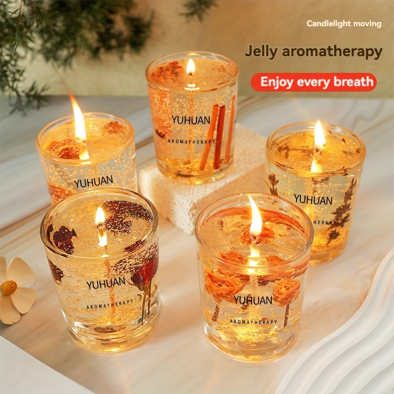Real Flower Jelly Scented Candle