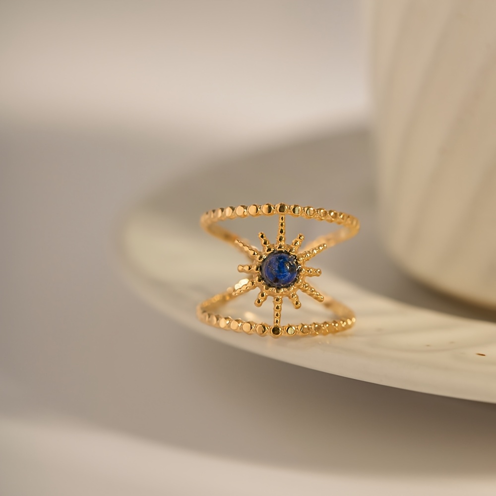 Image of 1pc Unique Niche Design Stainless Steel -pointed Ring, A Fashionable And Trendy Accessory, A For Daily Wear