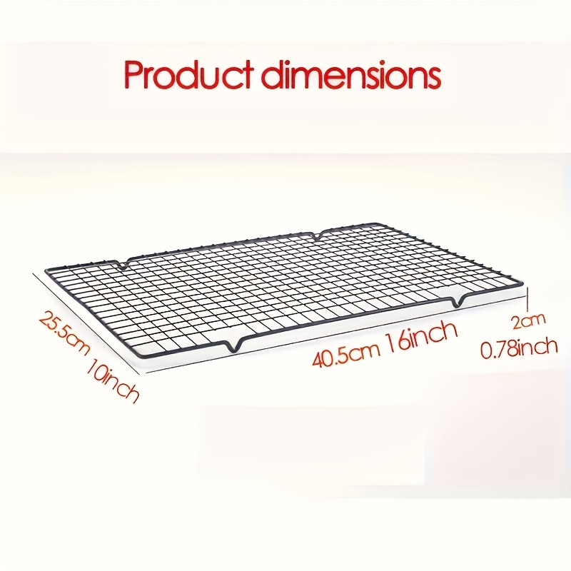 TEMU Stainless Steel Cooling Rack, , Rust-resistant, Oven-safe, Suitable For Baking , Cakes, Bread, Easy To Clean, Durable, Multi-functional Kitchen