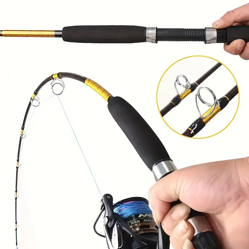 slow jigging spinning rod 2 sections glass trolling rod boat - Temu slow jigging spinning rod 2 sections glass trolling rod boat - Temu