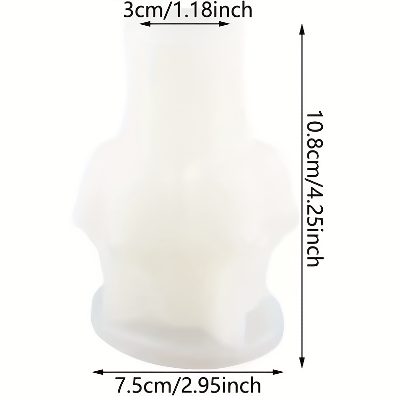 1- Realistic 3d Tulip Mold For Diy Candle Making, Wax Crafting, Resin & Plaster Molds - Compatible With Wax, Clay, Resin - Irregular Flower Shape For Tulip