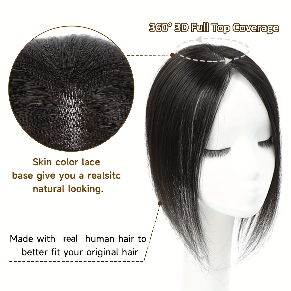 hair toppers women 8 10 inch 360 3d upgrade middle part 