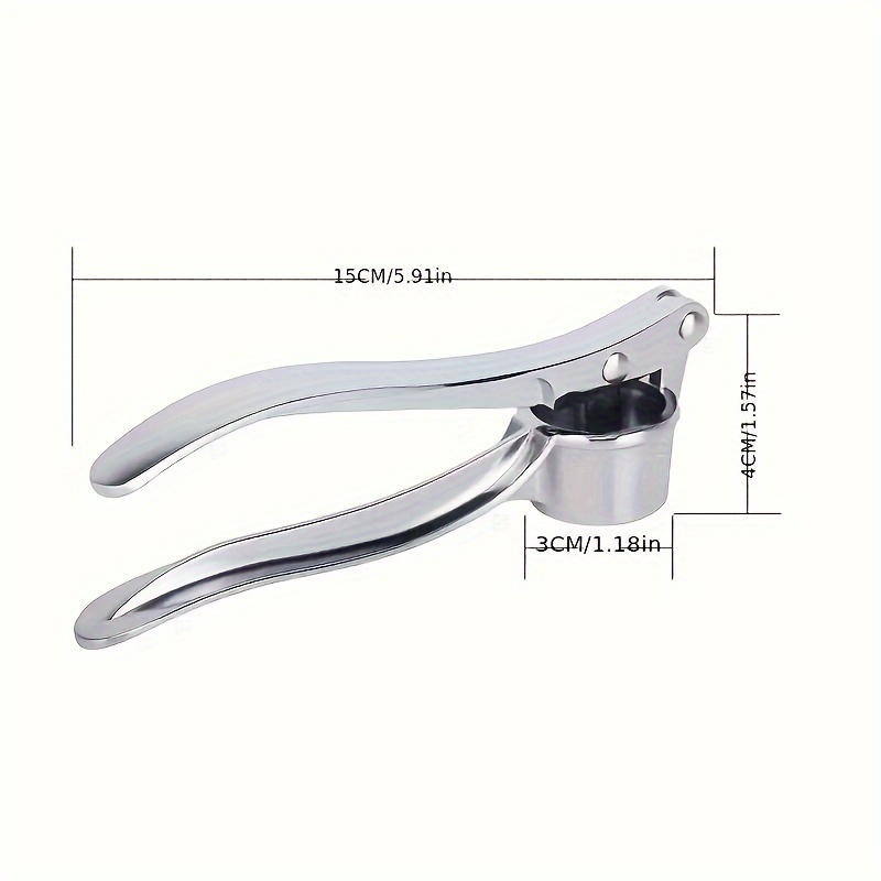 TEMU Garlic Press, Multi-functional Stainless Steel Garlic Press, Metal Garlic Grinder, Washable Garlic Grinder, Kitchen Garlic Grinder, Ginger