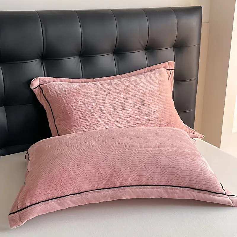 2pcs of milk velvet pillowcases new simple and fashionable adult pillow set soft and comfortable and breathable suitable for home office outdoor room car sofa pillow cover machine washable multiple patterns and colors from couple pillowcase suitable for without pillow core Product details 6