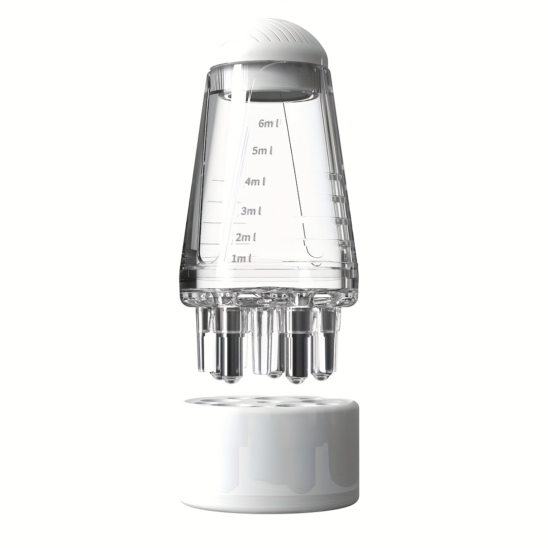 1个便携式头皮涂抹器头皮按摩梳头发治疗工具，所有头发类型与油引导按摩器 商品详情 7