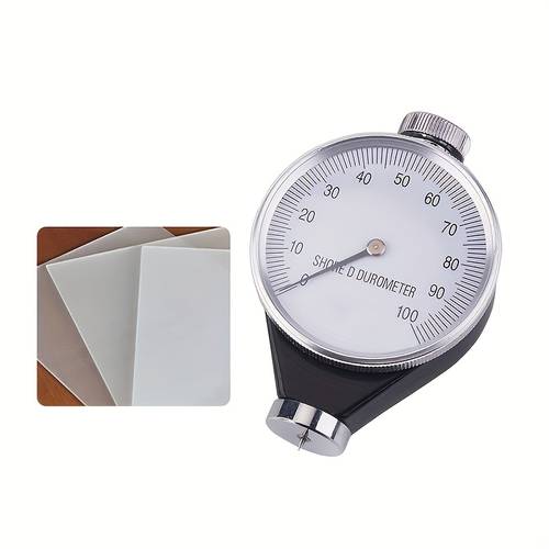 tester di durezza compatibile per tipi - precisione di misurazione 0.01, nessun montaggio richiesto, manuale portatile per , plastica, del legno e test (tipo a, d, o)