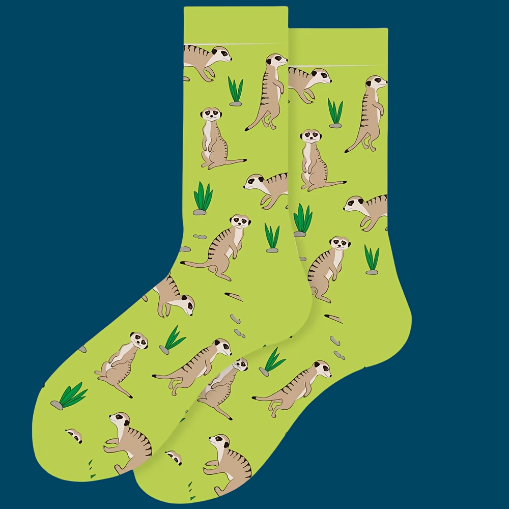 Image of 1/ Autumn And Winter Christmas Cartoon Pattern Stockings, Fashionable, Comfortable, Soft And Unisex Leisure Socks