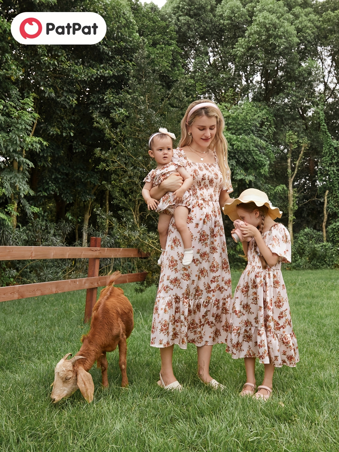 knee length dresses for ladies Mommy and Me Midi Dresses - Floral Print main image 1