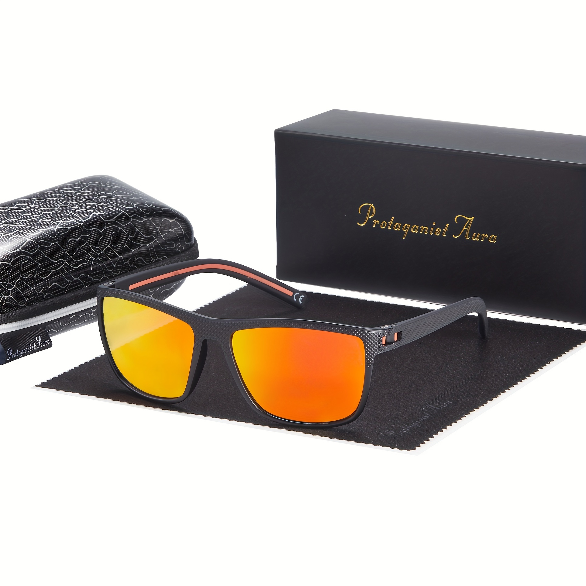 Premium Classic Flat Top Square Polarized Sunglasses Men Women