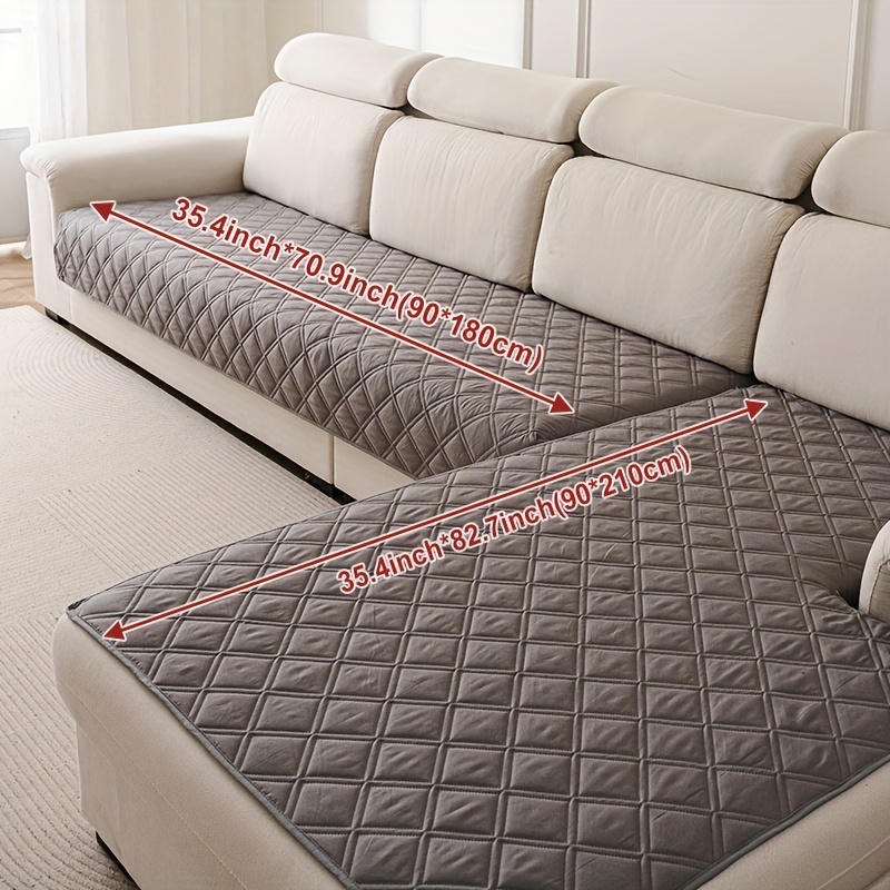 TEMU 2 housses de canapé L, design matelassé aux animaux avec technologie - Lavables en machine pour canapés 2/3/4 places et sectionnels, style