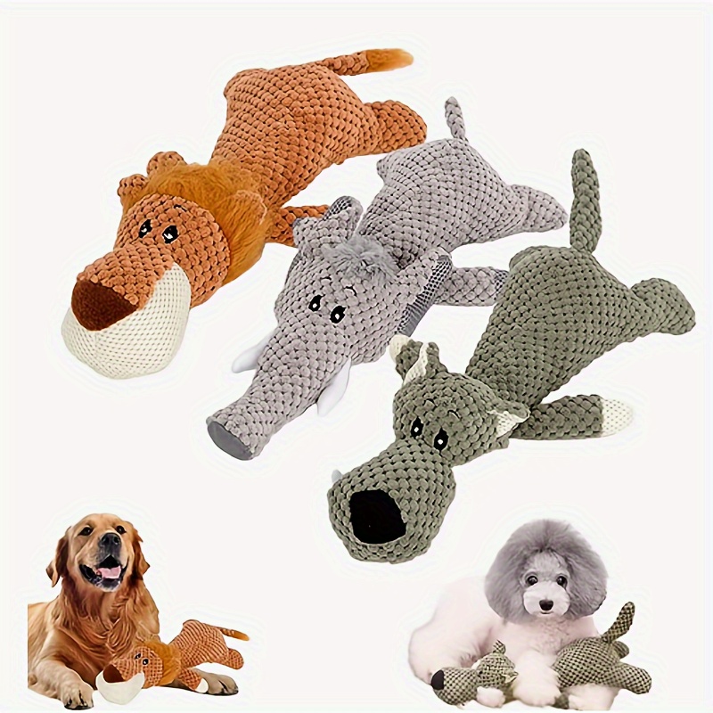 

1pc Toop Interactive Plush Dog Toy - Cartoon Animal Design For Small To Medium Breeds, Fun Chewing & Dental