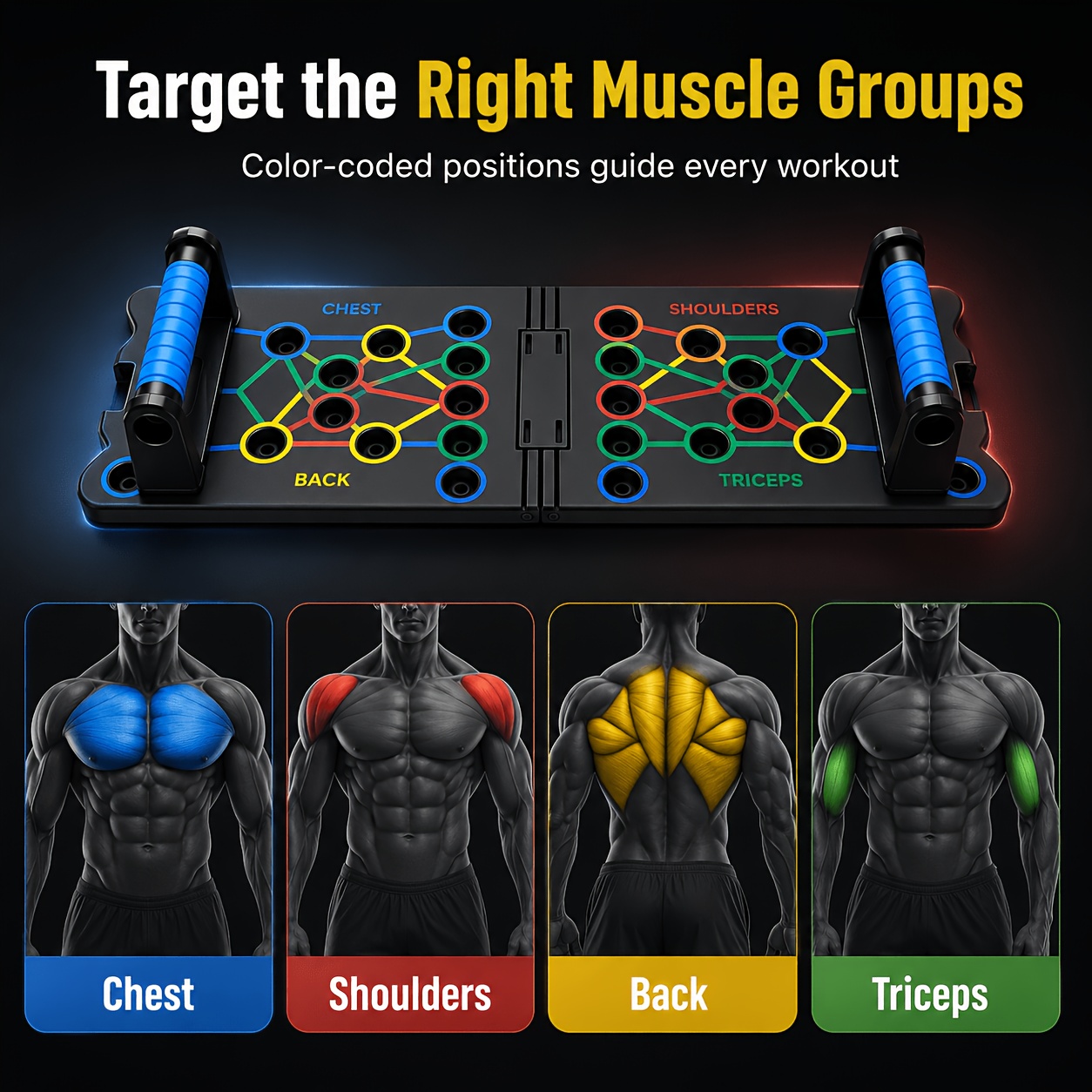 Push-up Board for Home Strength Training