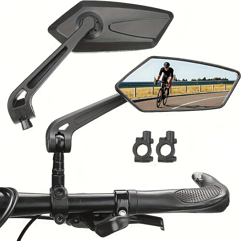 

360° Adjustable Bike Mirrors - Fit Handlebar Rear View For E-bikes, Safe Wide Angle Hd Glass Side Mirrors, Perfect Gift For Cyclists On Valentine's/teacher's/mother's/father's Day