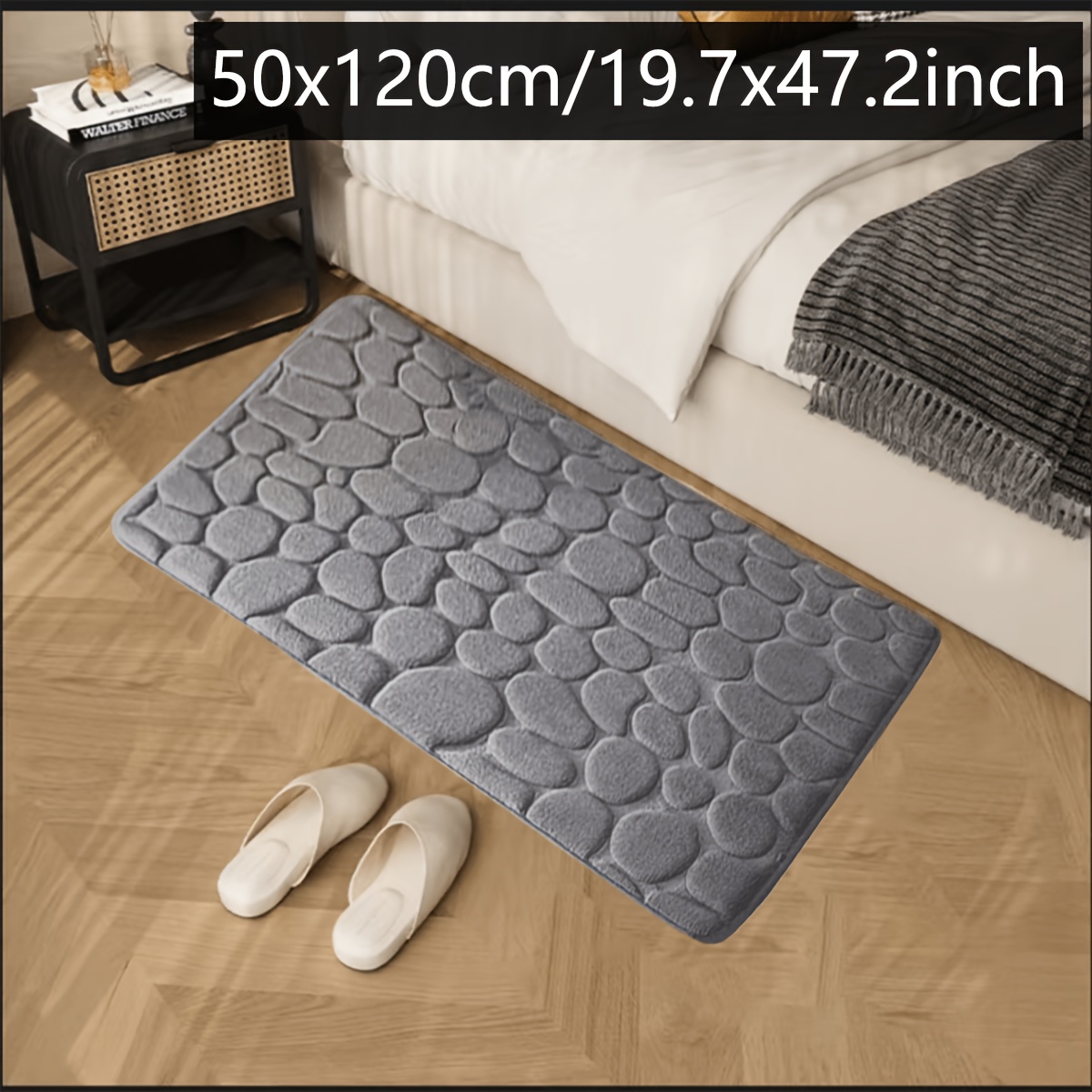 Image of Large Size Kitchen Mat Non-slip Absorbent Kitchen Mat Floor Mat Machine Washable Mat