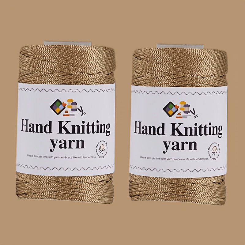 TEMU Luxury 2pcs Set Of Nylon Yarn 2mm Iceyarn Thread, Soft, Wear-resistant, Non Pricking, Sturdy, Durable, Non Pilling, Non Fading, Handmade Diy