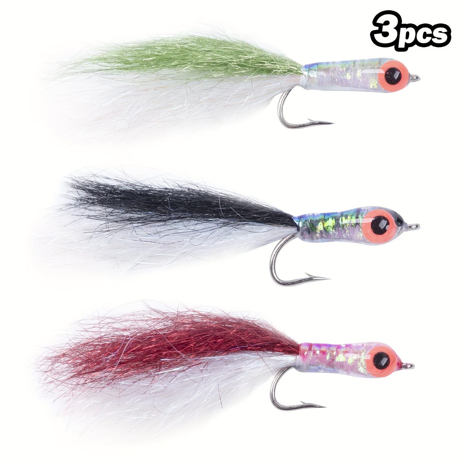 10pcs Fly Hooks Flies Insect Fishing Lures Bait For Trout Topmouth Culter  Bass