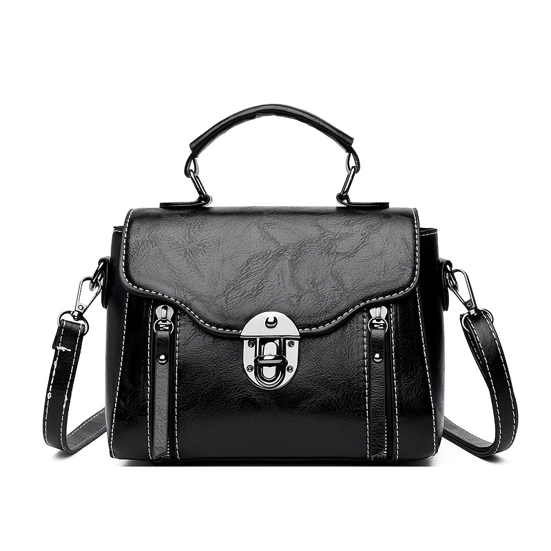 TEMU New Fashionable Women's Crossbody Bag, Vintage Small Handbag, Versatile And Stylish Small Square Bag, Simple And Chic Women's Handbag With Large