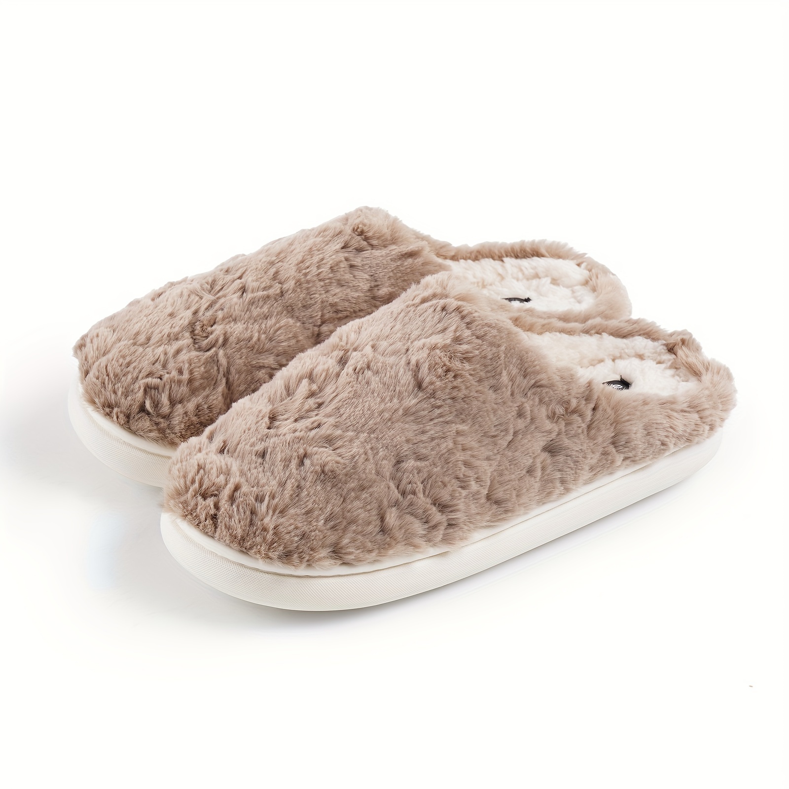 women s slippers indoor fuzzy house shoes soft anti slip details 6