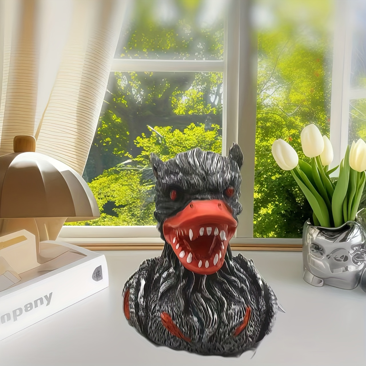 E-shop Kreative Horror--Enten-Statue aus Harz als Dekofigur