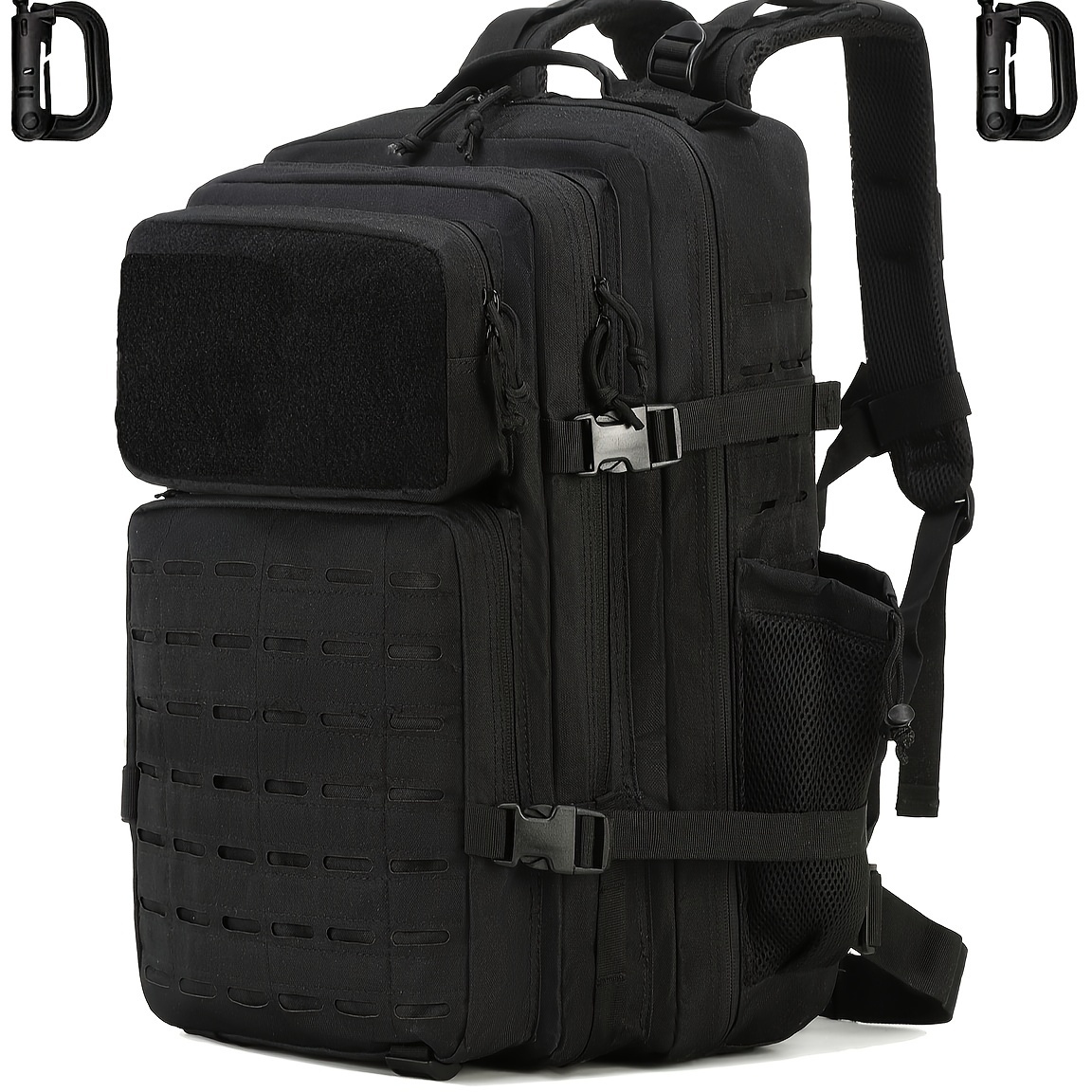 Image of 45l Outddor Backpack For Men Molle Daypack 3 Day Bug Out Bag Hiking Rucksack With Bottle Holder For 2d