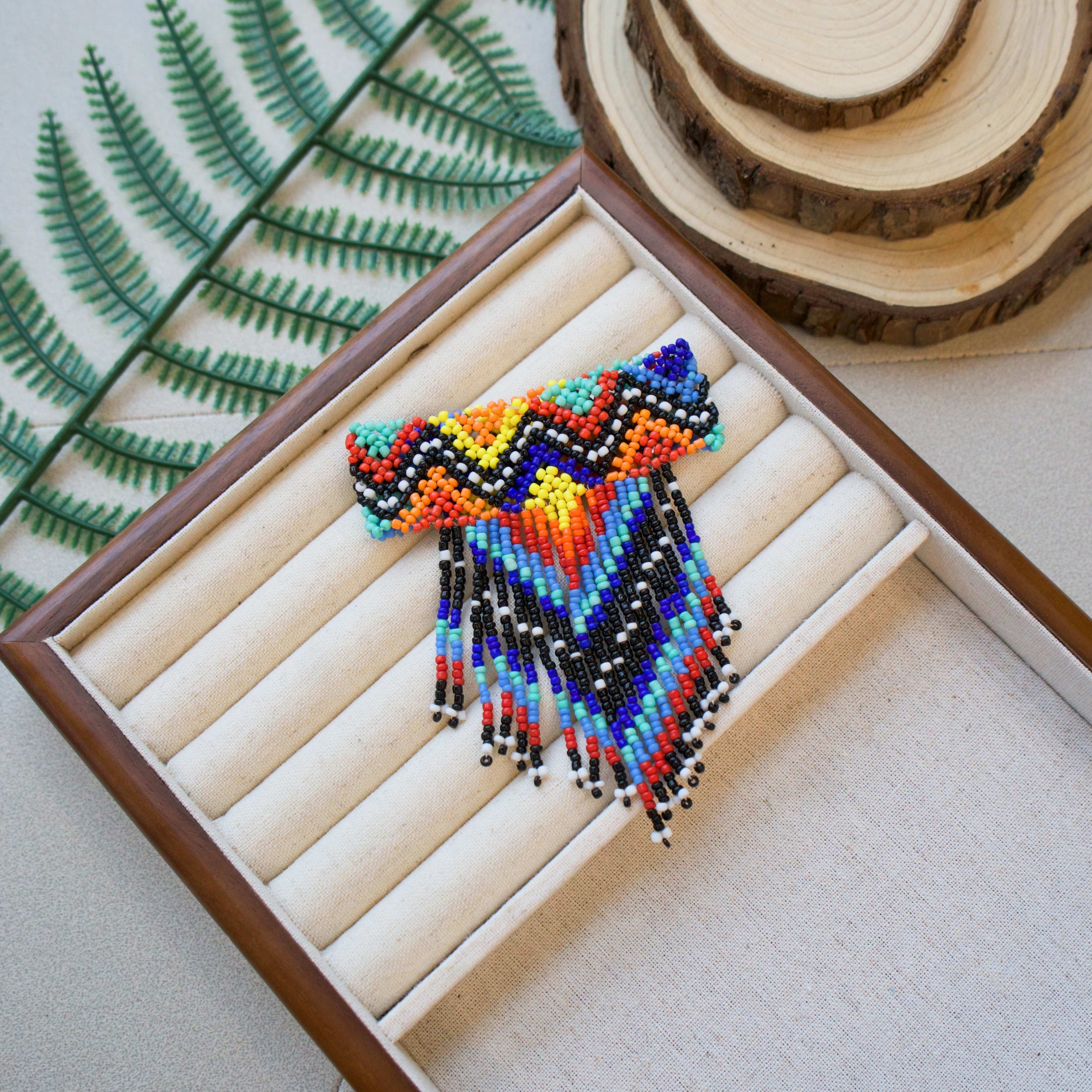 TEMU -chic Beaded Bracelet With Tassel - Vintage , & Vacation Wear