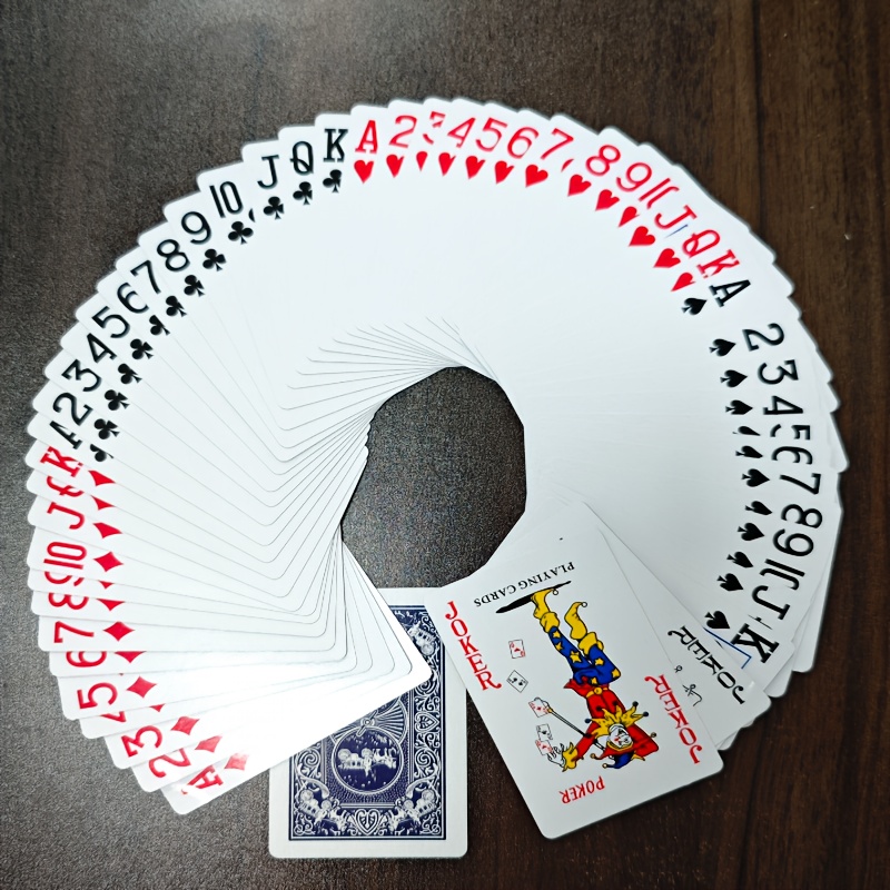 1pc/2pcs/3pcs Club Standard Index Poker Cards - High Quality, Plastic Coated, Perfect For Creative Decor And Fun Activities - Paper Material, For Parties And Gatherings