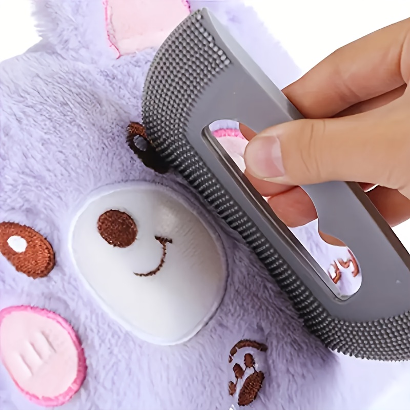 TEMU Soft Silicone Cat Hair Remover Brush - Pet Fur & Lint Cleaning Tool For Dogs And Cats, Ideal For Home Use