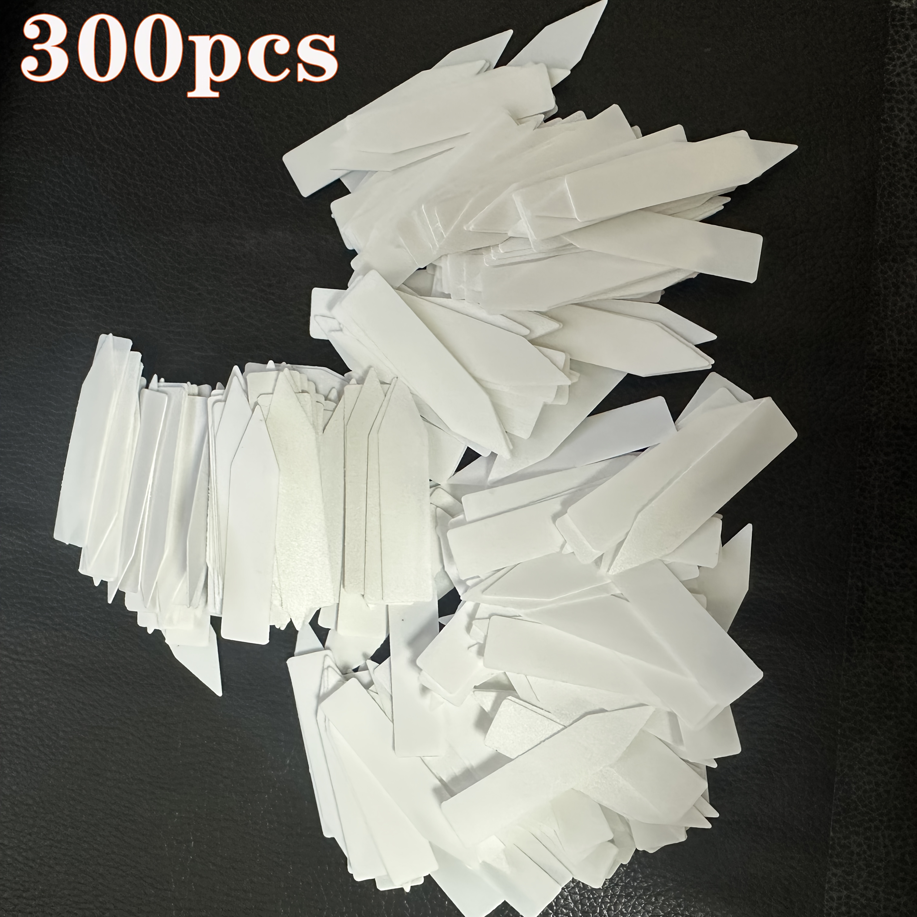 TEMU White Waterproof Plant Labels - Weather Resistant Garden Markers, Non-fading Plant Tags For Nursery Stakes, Pots, Outdoor Plants - And Sturdy,