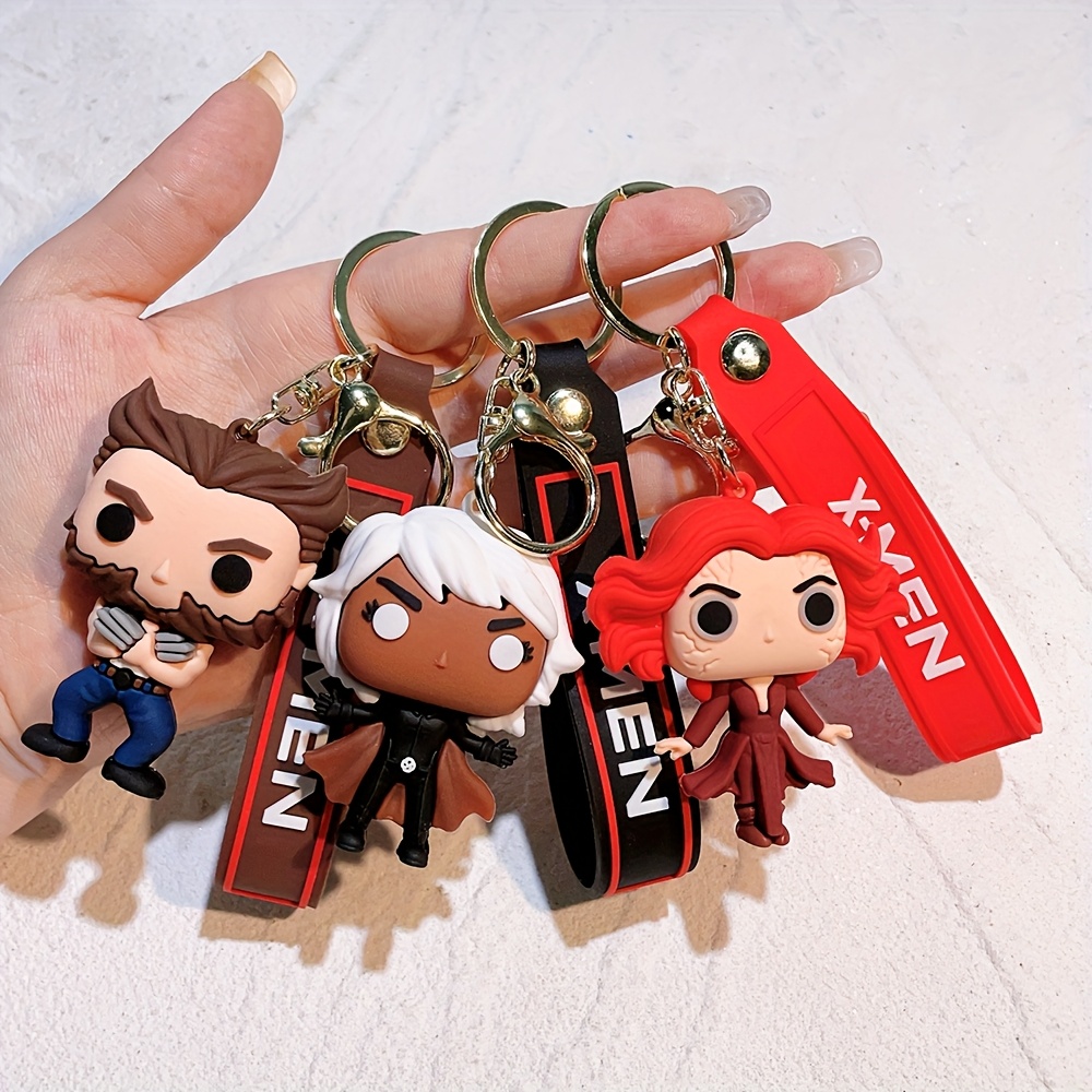 

X-men Silicone Keychains, Elegant Style, Keyring Accessories For Bags And Keys