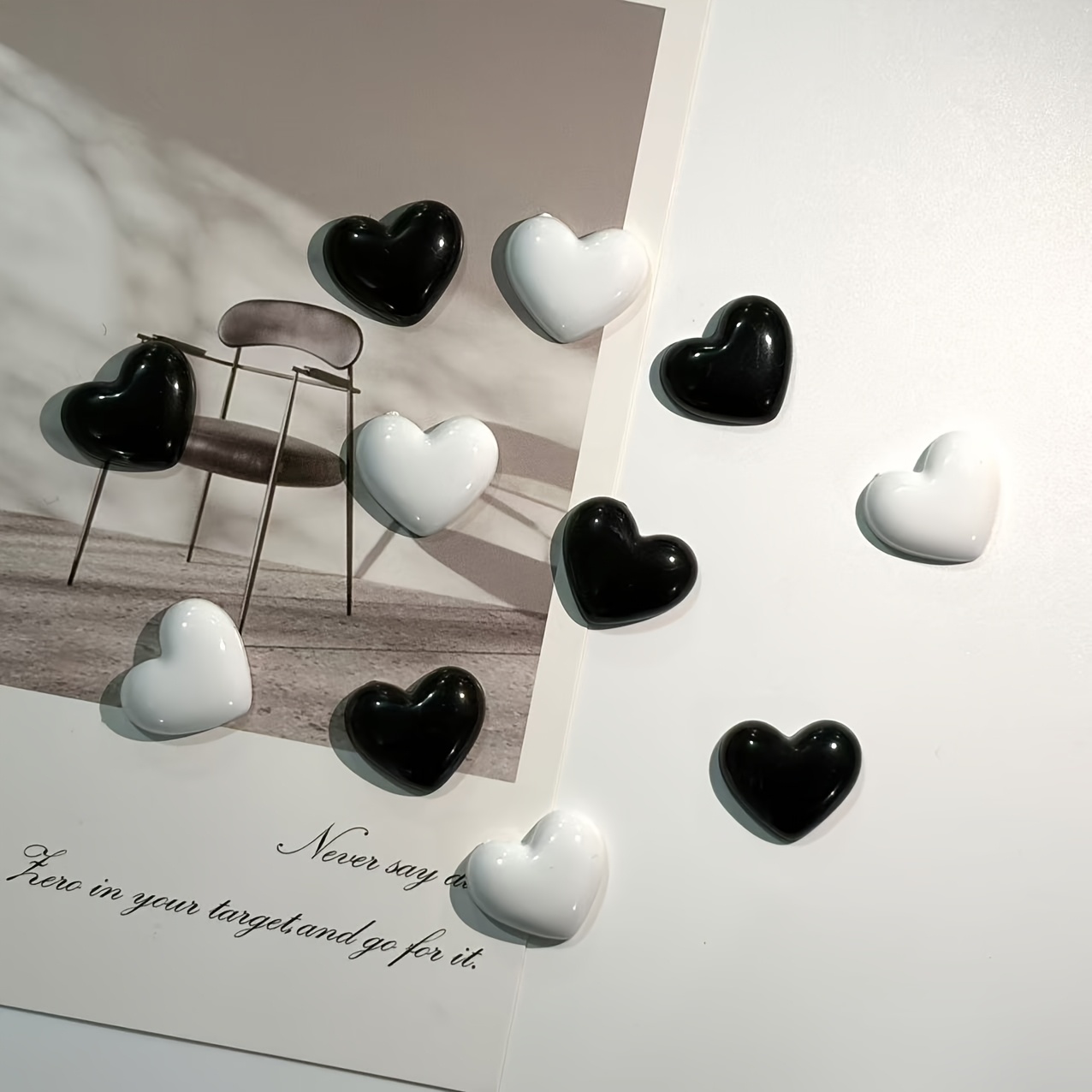 E-shop 11-teiliges Kühlschrankmagnete Dekoration, geeignet für Küche, Büro, Geschirrspüler, leuchtende Farben, Weihnachten, Valentinstag, Muttertag