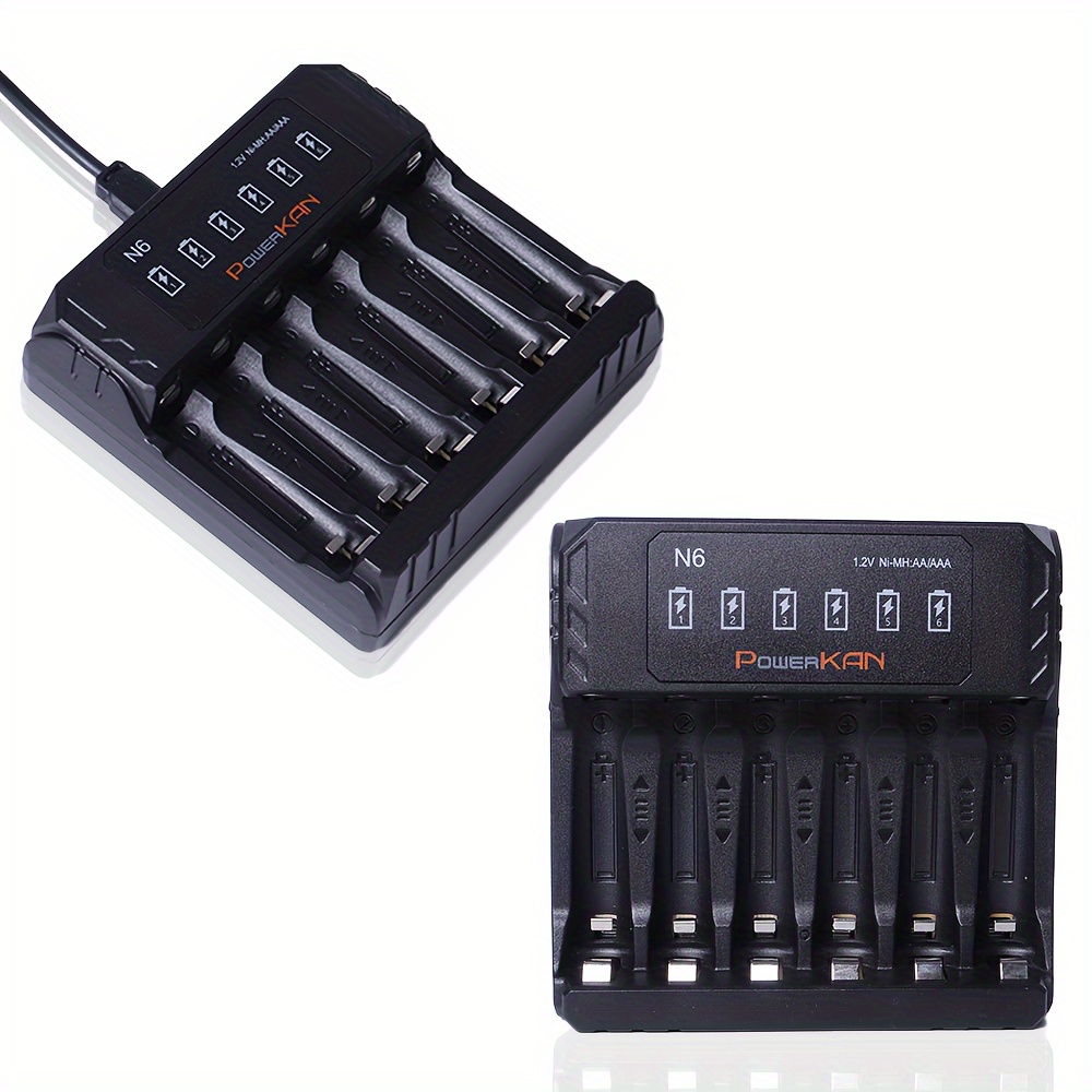 

Powerkan 6-slot For Aa And Aaa Batteries