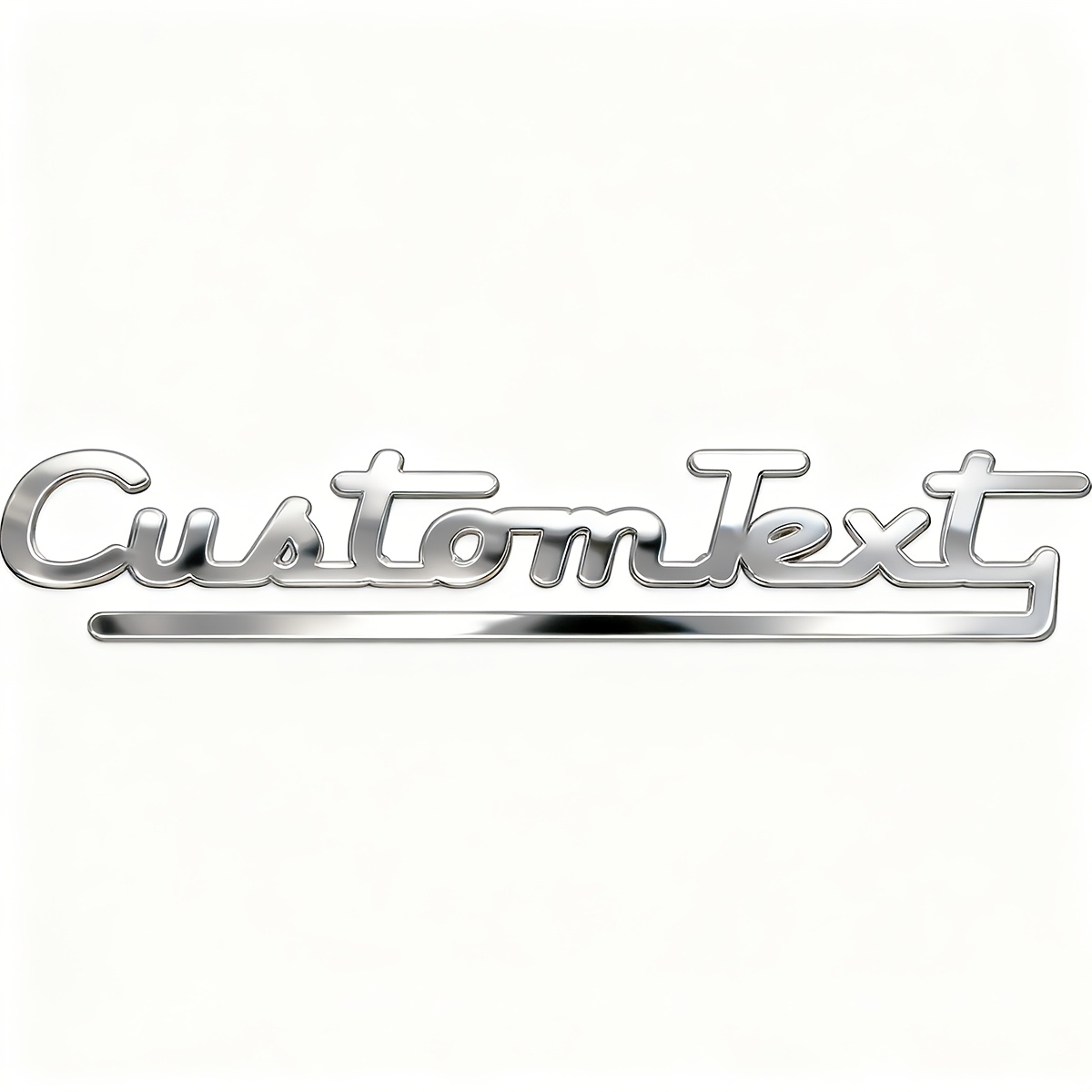 TEMU Custom Personal Font Metal Car Badge Body Trunk Emblem Decor Sticker Auto Waterproof Stainless Motorcycle Truck Boat Guitar Piano Additions, Vehicle Additions