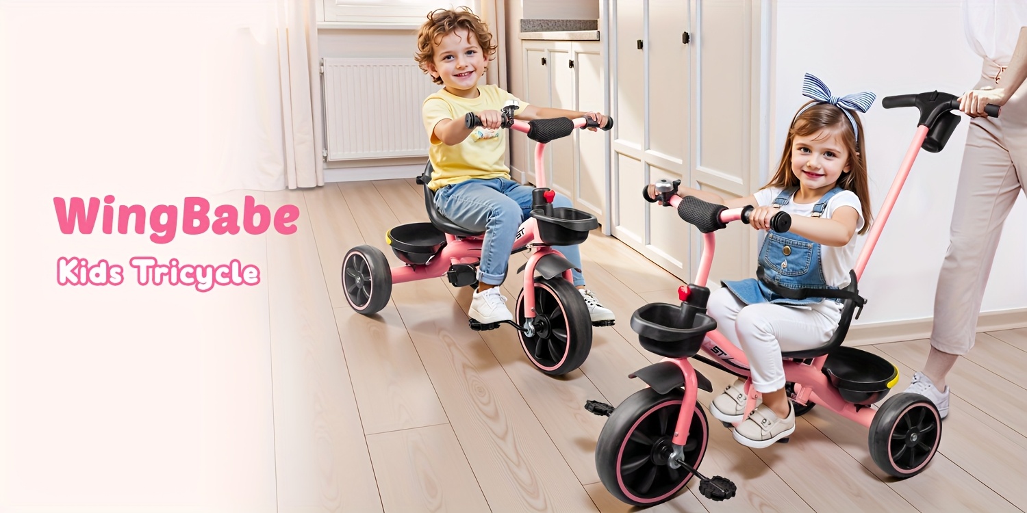in toddler tricycle year olds extended push handle Temu