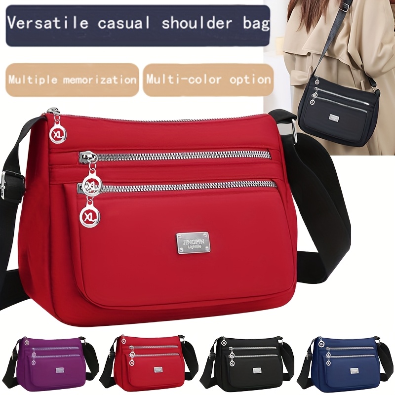 TEMU Neutral Square Bag, New Multi-functional Casual Bag, Men's And Women's Tools, Horizontal Single-shoulder Bag, Crossbody Travel Bag, Backpack [zipper Random]