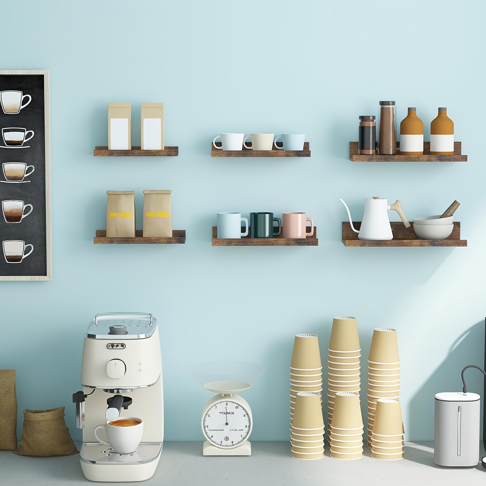 Space Saving Wall Mounted Shelves