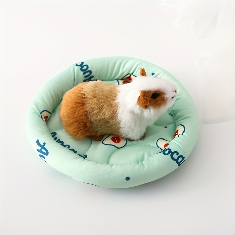 

Hamster Summer Cool Nest - Cotton Pet Cooling Pad For Small Animals, Universal Four-season Bedding For Hedgehog, Chinchilla, Guinea Pig, And Rabbit - Breathable Ice Silk Mat For Rodent Cage