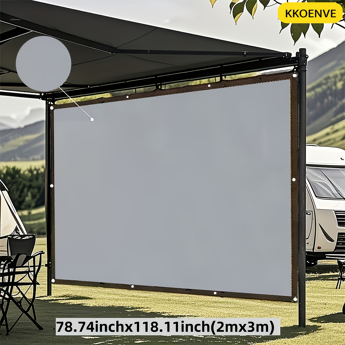 Image of Sunshade Net, Outdoor Rv High-density Shade Protection, Uv Protection, Suitable For Rv, Courtyard, Balcony, Camping, Garden, Porch, Gazebo, Approximately 78-88 Grams Per , Colors May