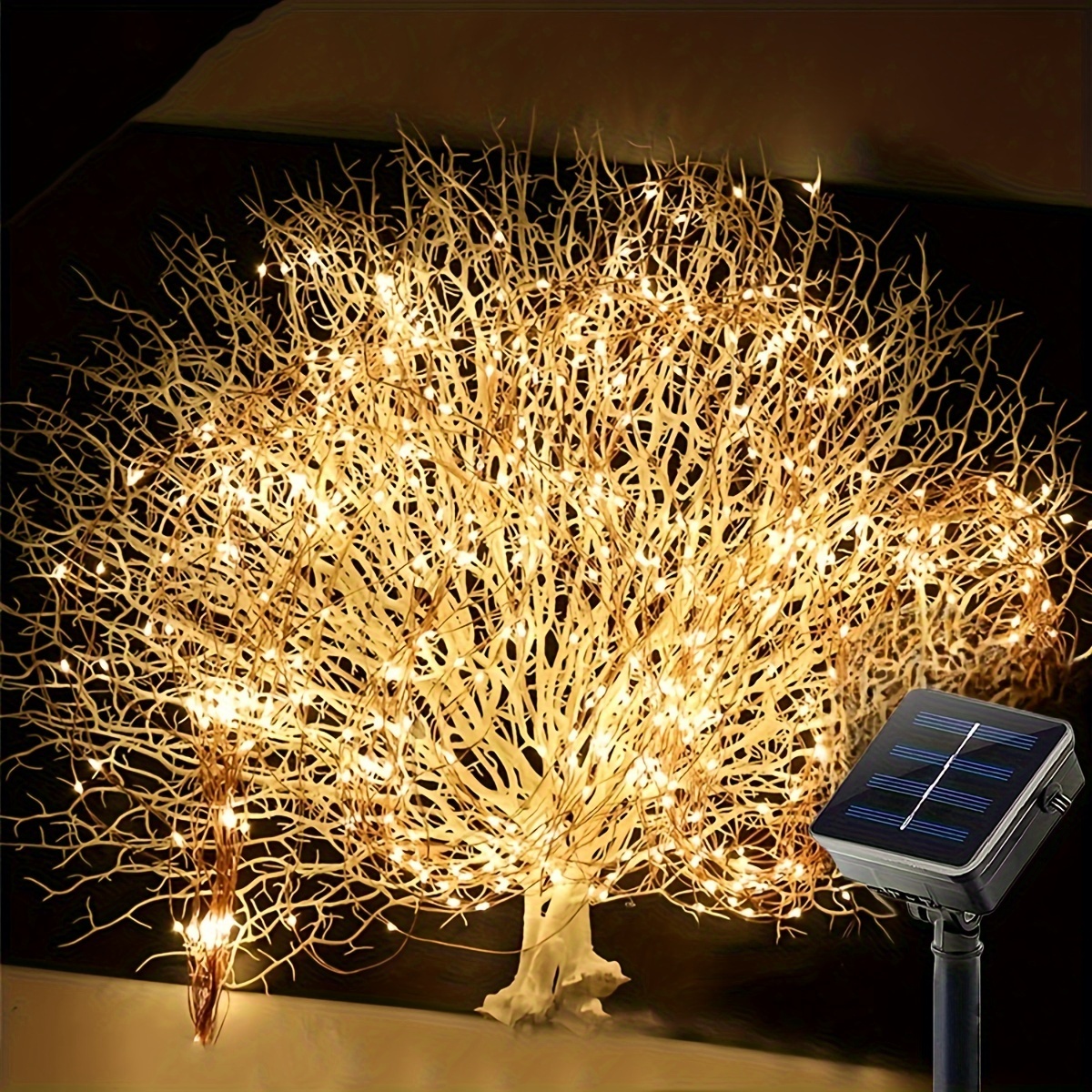 

Brighten Up Your Garden With 1pc Led Solar Fairy Lights - Perfect For Weddings, Parties And Christmas!