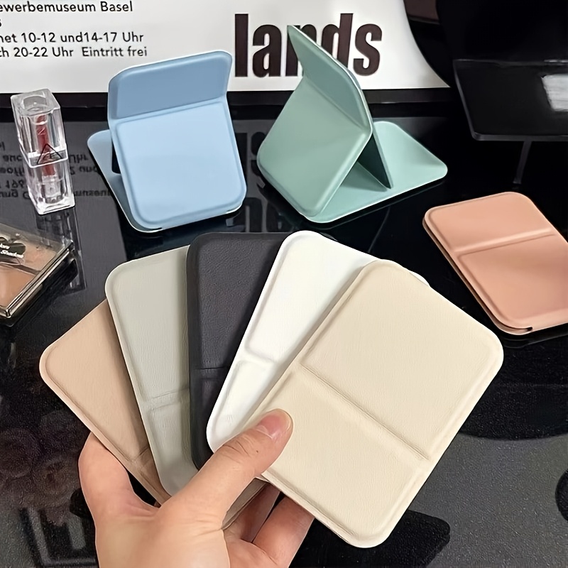 3pcs Portable Folding Compact Mirror Set, Macaron Casing