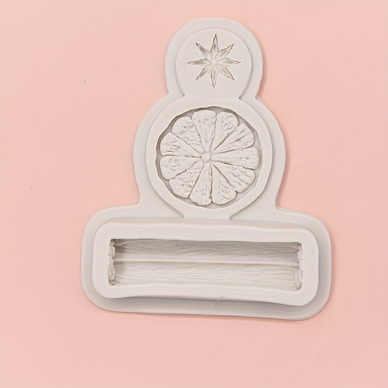 TEMU 1 moule en silicone de tranches de citron, anis et cinnamome, pour , savon fait main, bougie parfumée, décoration