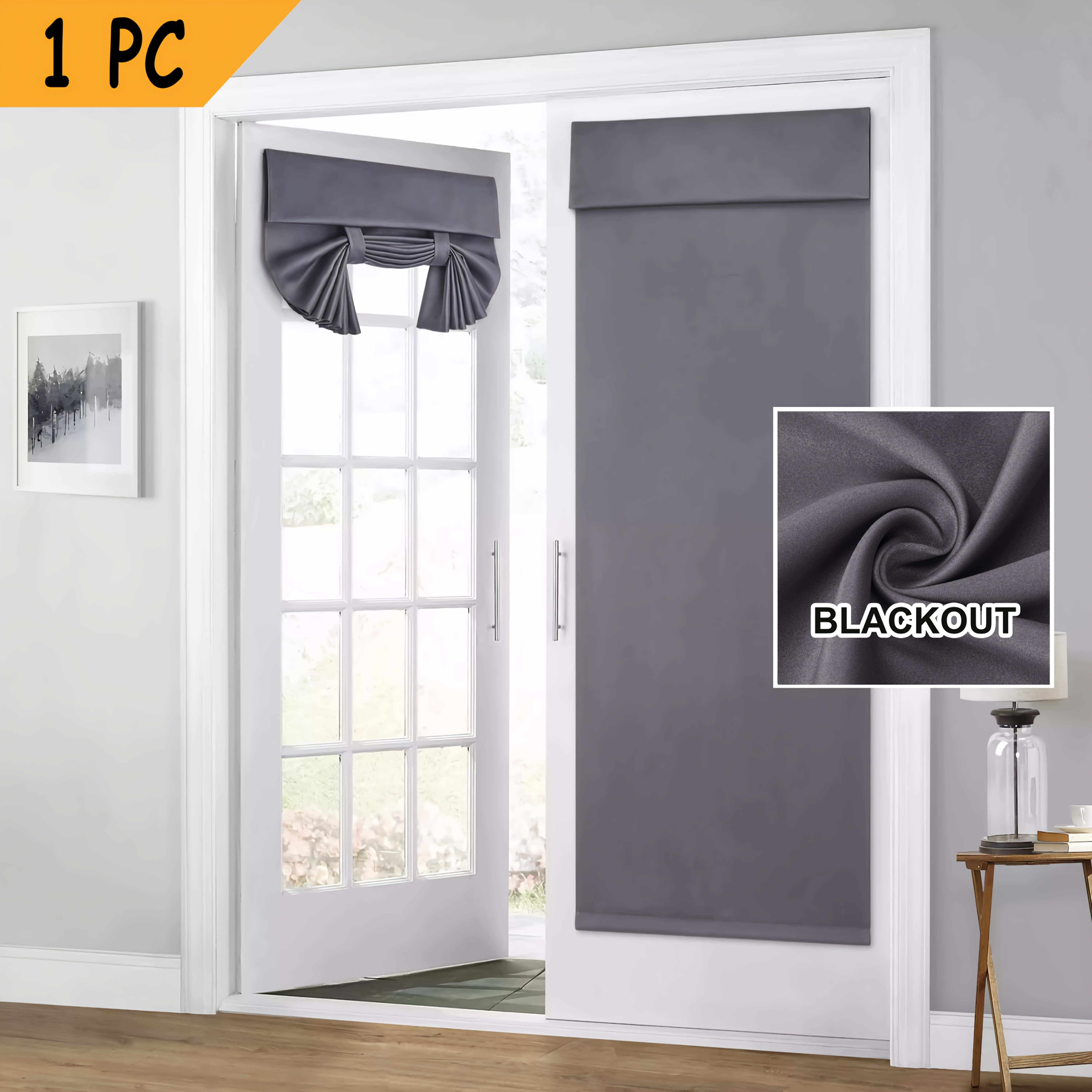 TEMU [Rideau de porte 2D] Rideau de porte occultant, Rideau de fenêtre d'intimité pour fenêtres, Rideaux occultants pour chambres, Rideaux isolants