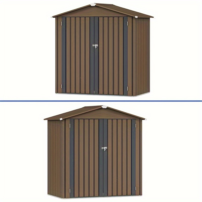 outdoor storage shed heavy duty metal tool sheds - Temu