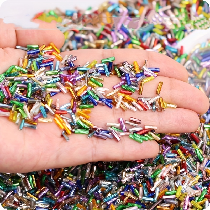 Silvery-filled Glass Twisted Tube Beads, 288pcs for DIY Jewelry Making