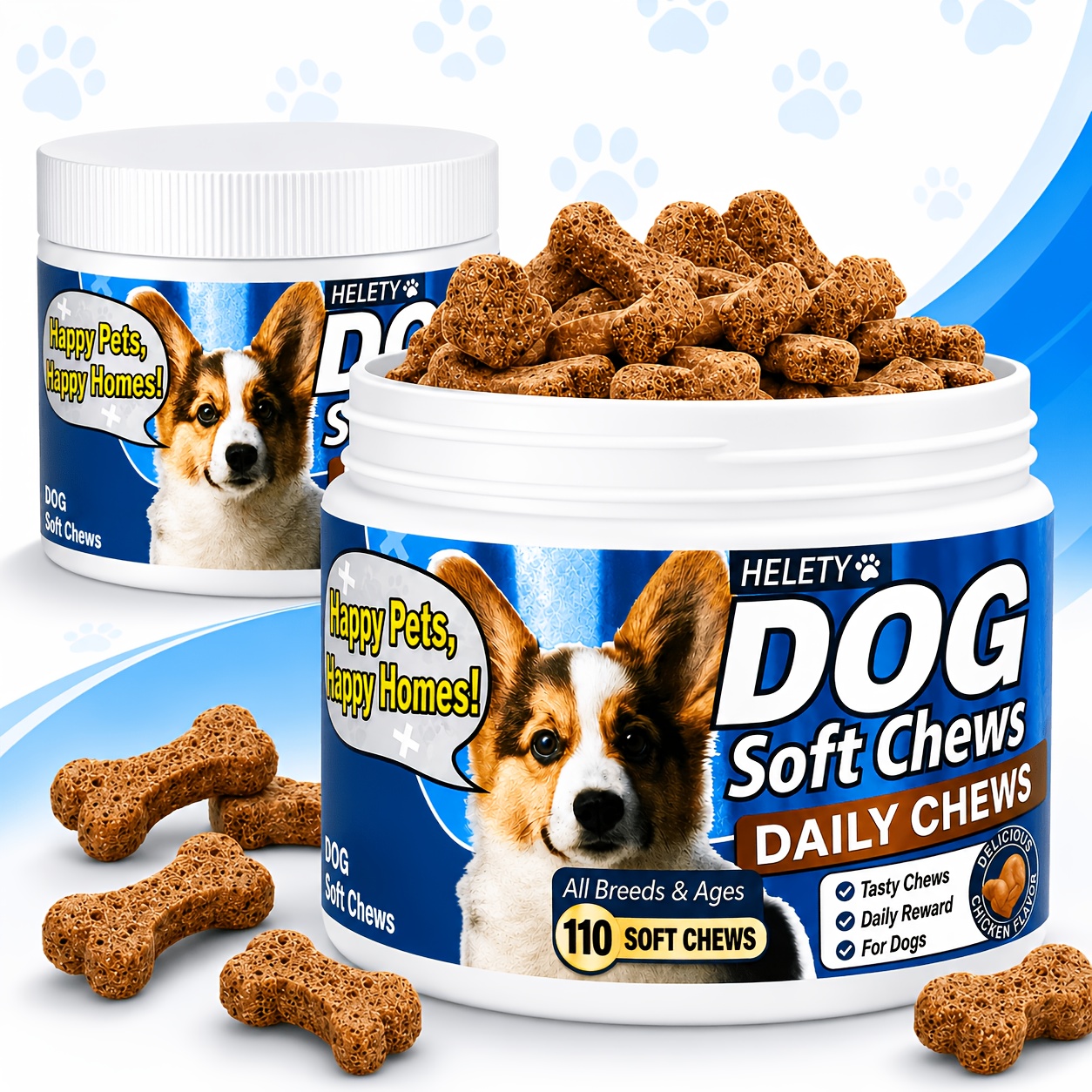 TEMU Chicken-flavored Multivitamin For Dogs Skin, Gut, And Heart Health.keep Your Dog And More .