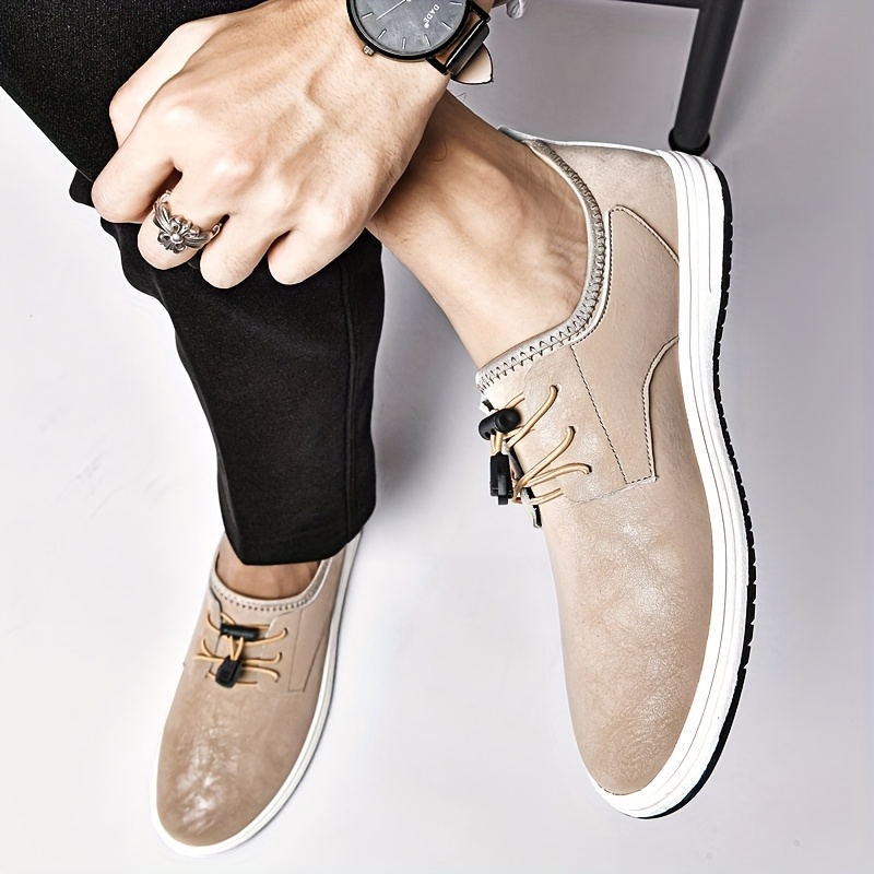 new mens slip loafers elastic comfortable slip - Temu Oman display picture 2