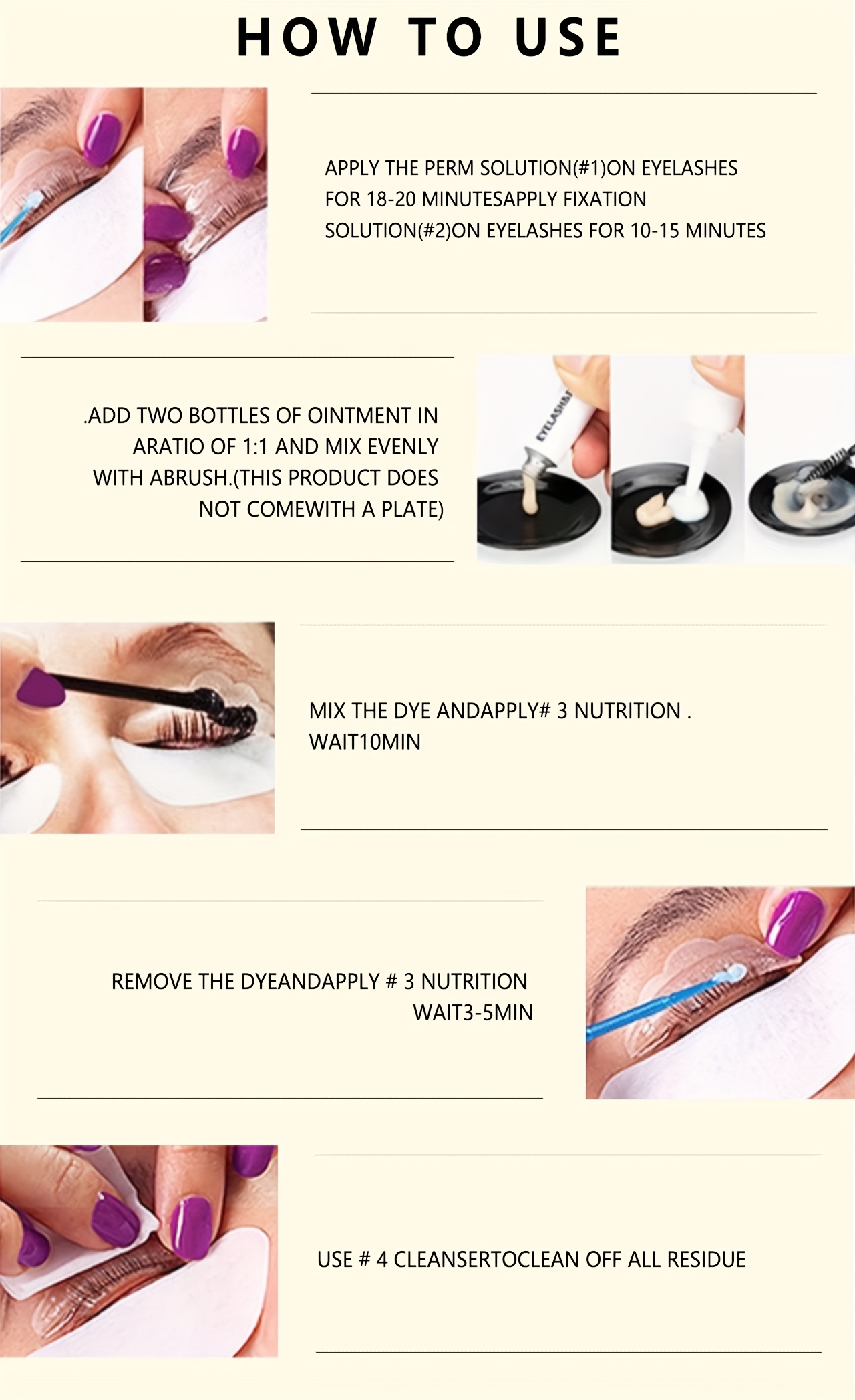 2 pack 3 pack or single pack 2 in 1 eyelash eyebrow kit professional     lasting for 6 weeks diy hair coloring for salon home use details 2