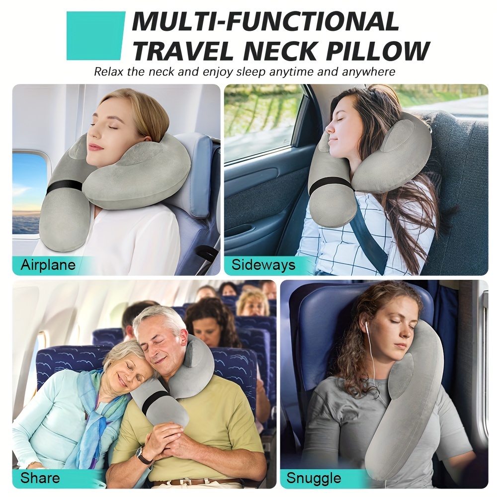 Avion Almohada Almohada Para Cuello Inflable Almohada Cuello Viajar  Almohadas Inflables Cuello Aviones Temu